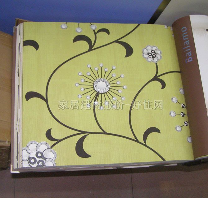 Bailamo墻紙 BA30906 0.7×10M 花 黃色