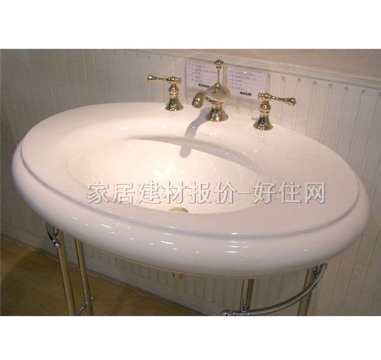 科勒落地柱盆 K-2001-10 649mmmm×649mmmm×高835mm