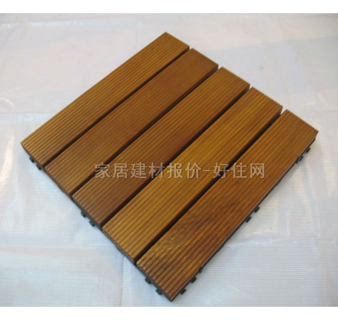 唐朝防腐木地板 柚木 315×325×18mm