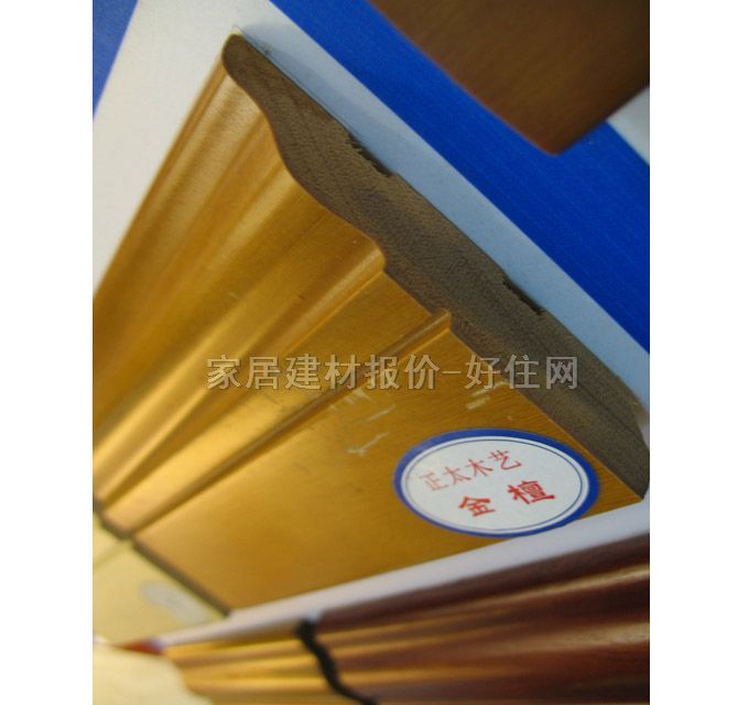 正大木地板踢腳線(xiàn) 實(shí)木地腳線(xiàn)金檀 2440mm×85mm×厚15mm