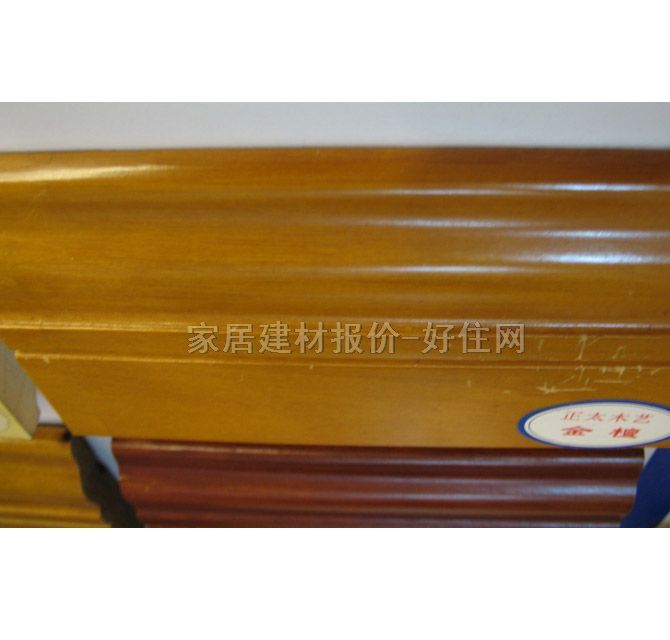 正大木地板踢腳線(xiàn) 實(shí)木地腳線(xiàn)金檀 2440mm×85mm×厚15mm