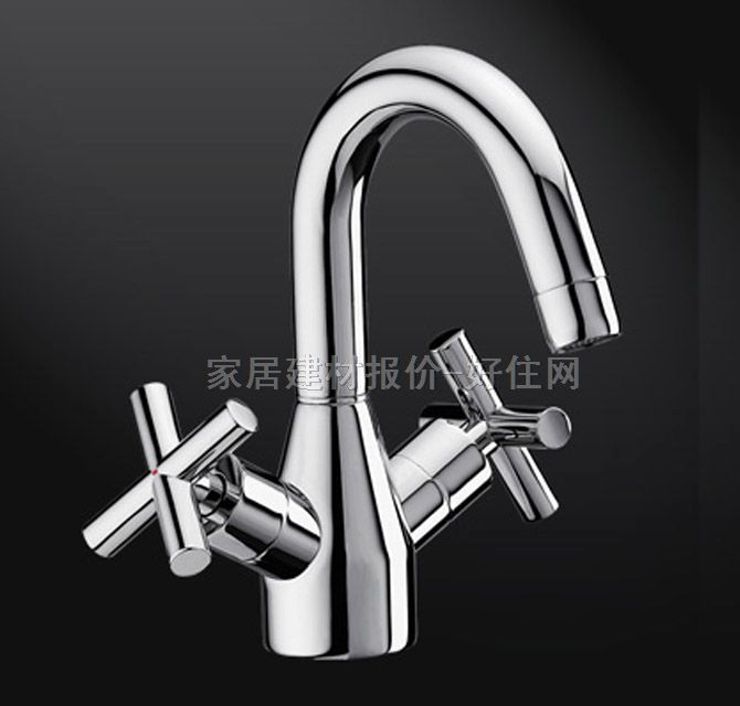 華藝面盆龍頭 19070T7 冷熱 雙把雙孔 無 不銹鋼