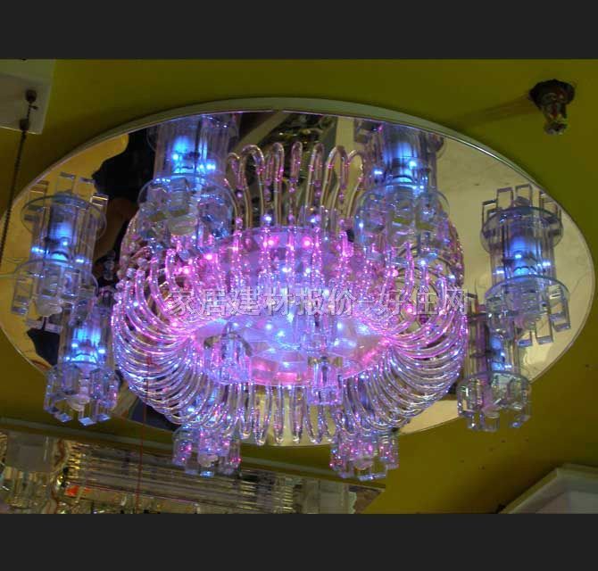 隆豪吸頂燈 餐廳吸頂燈9078 圓形 Φ750mm 大型奢華風(fēng)格 透明玻璃