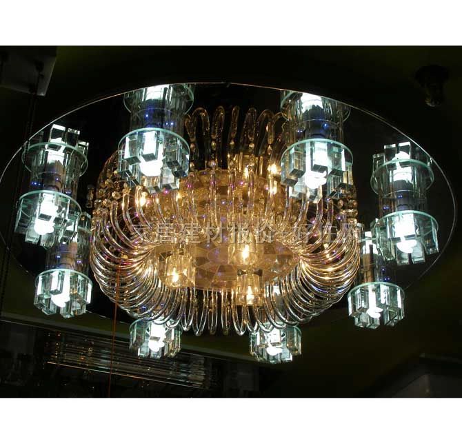 隆豪吸頂燈 餐廳吸頂燈9078 圓形 Φ750mm 大型奢華風(fēng)格 透明玻璃