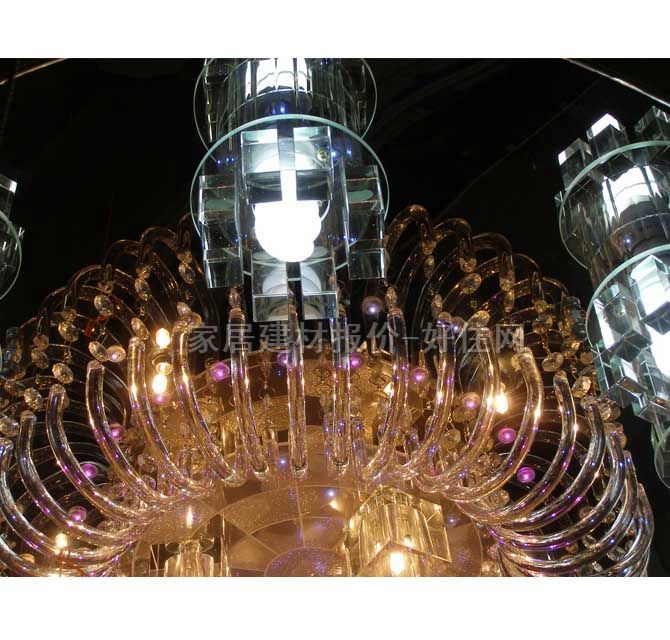 隆豪吸頂燈 餐廳吸頂燈9078 圓形 Φ750mm 大型奢華風(fēng)格 透明玻璃