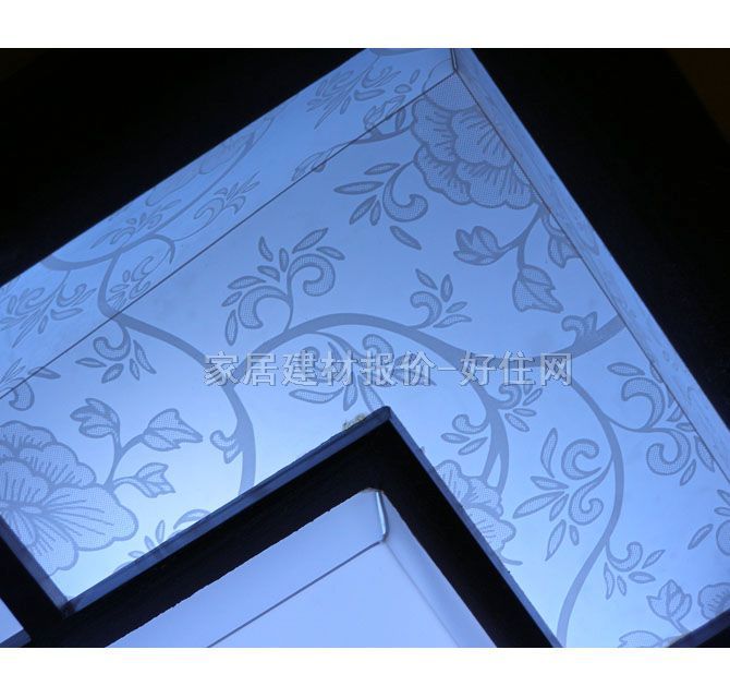 盛大吸頂燈 書房\起居室吸頂燈8142/大 方形 500mm×500mm 古典傳統(tǒng)風格 白底帶圖案羊皮紙