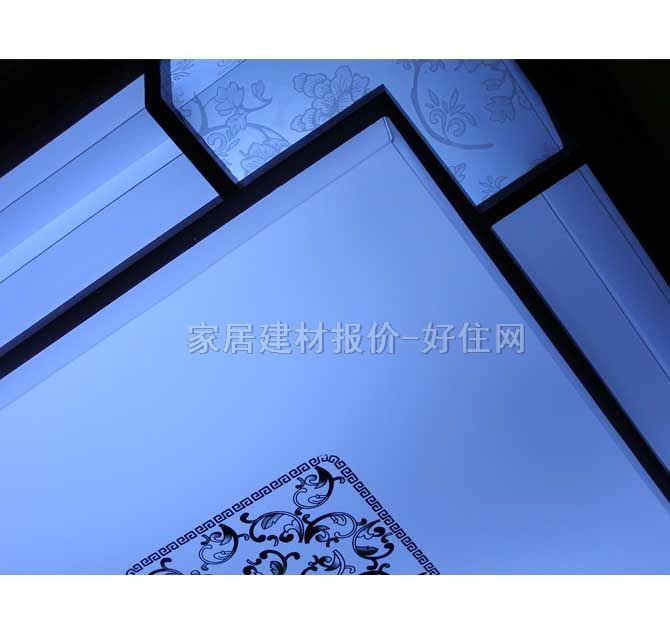 盛大吸頂燈 書房\起居室吸頂燈8142/大 方形 500mm×500mm 古典傳統(tǒng)風格 白底帶圖案羊皮紙