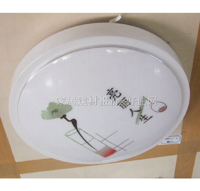 亮派吸頂燈 臥室吸頂燈/亮麗人生 圓形 現(xiàn)代流行風格 白底帶圖案亞克力