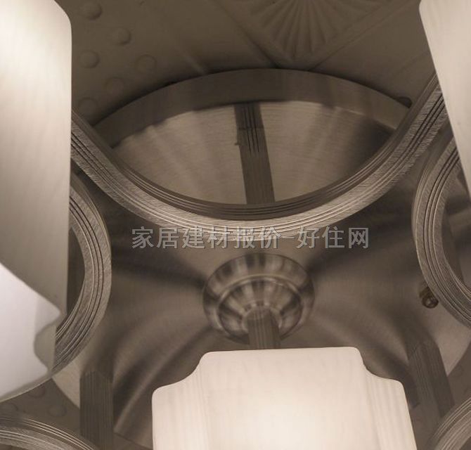 安恒吊燈 015/6+1 金屬燈架+磨砂玻璃燈罩 現(xiàn)代流行風(fēng)格 Φ600mm 白色