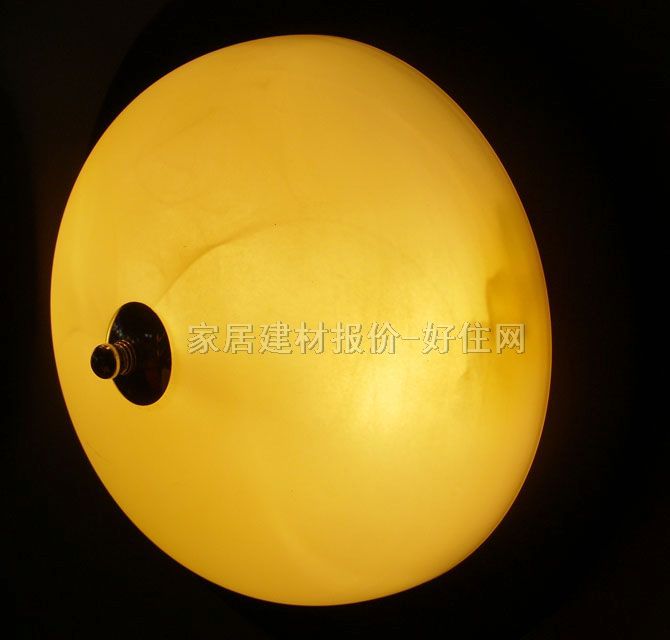 意利都吸頂燈 臥室吸頂燈3006 圓形 古典傳統(tǒng)風(fēng)格 黃色玻璃