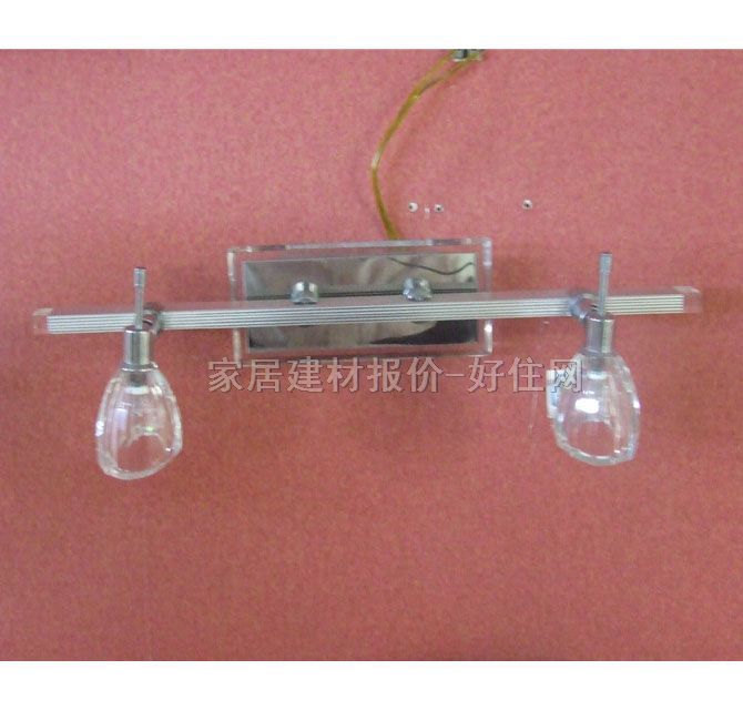 富田鏡前燈 9115/2頭小射燈 花式造型 玻璃材質(zhì) 銀白色 節(jié)能燈