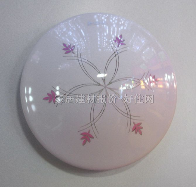 歐美斯吸頂燈 臥室吸頂燈3357 圓形 現代流行風格 白底帶圖案亞克力