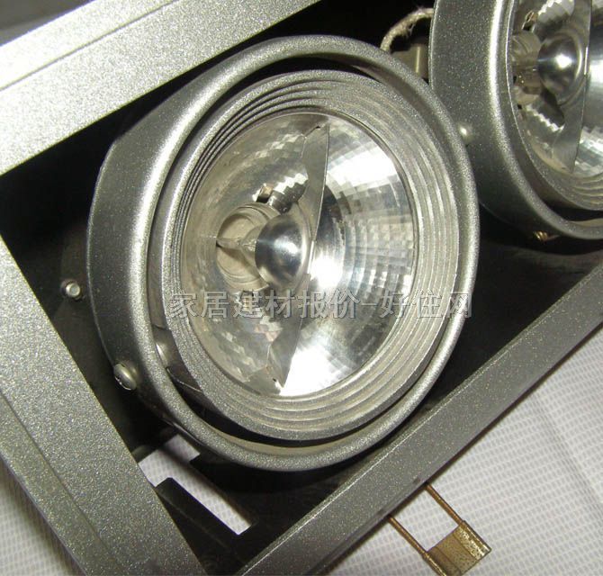 廻龍格柵射燈 豆膽燈 2頭 210×120×110mm