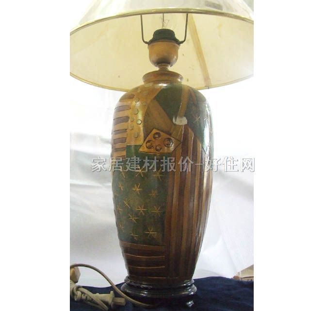 飛藝臺燈 抽象圖案2瓶 高未知cm 傳統(tǒng)古典 亞克力燈罩 陶瓷燈架