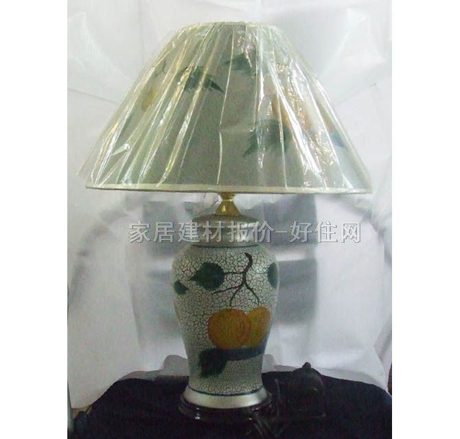 飛藝臺燈 水果裂紋瓶 高未知cm 傳統(tǒng)古典 布藝燈罩 陶瓷燈架