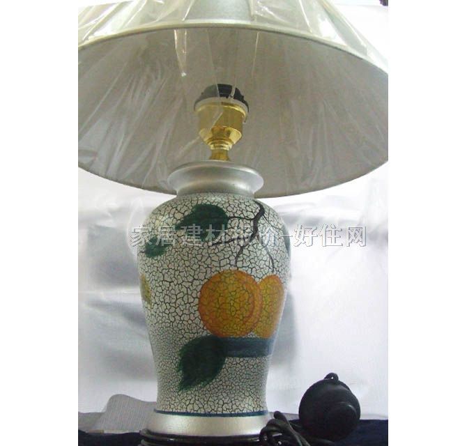 飛藝臺燈 水果裂紋瓶 高未知cm 傳統(tǒng)古典 布藝燈罩 陶瓷燈架