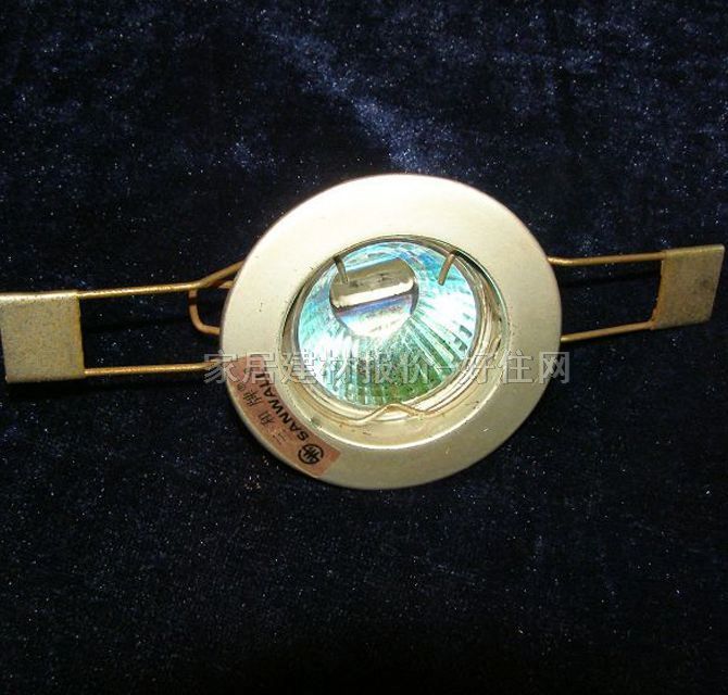 三和天花燈 鏡面2026SC Φ未知mm 金黃色 固定式 鹵素?zé)舯? id=