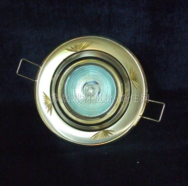 進(jìn)美天花燈 金四花 ф60mm 金黃色 可調(diào)式 鹵素?zé)舯? id=