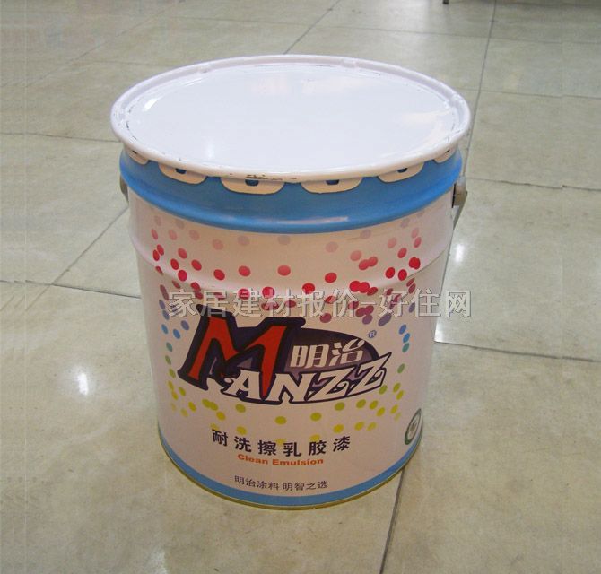 明治內(nèi)墻乳膠漆 耐洗擦乳膠漆 18L 白色