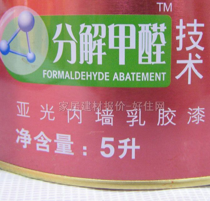 立邦內(nèi)墻乳膠漆 醛凈全效 5L 白色