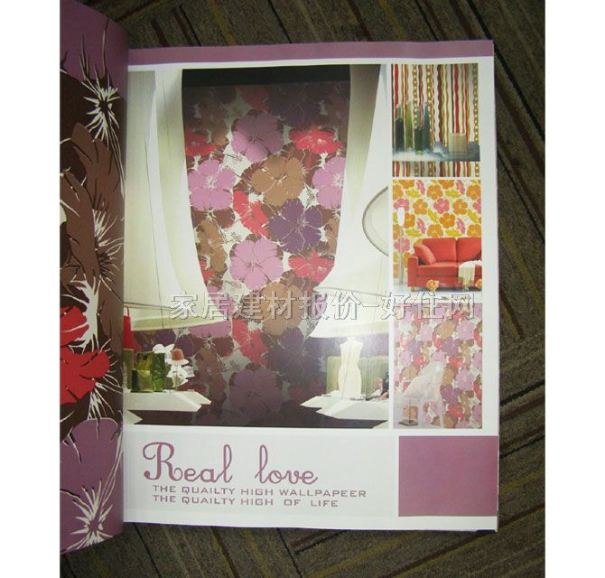 優(yōu)閣墻紙 現(xiàn)代風(fēng)格彩色大花AR-6112 寬530mm×長10米 花 紅色 褐色