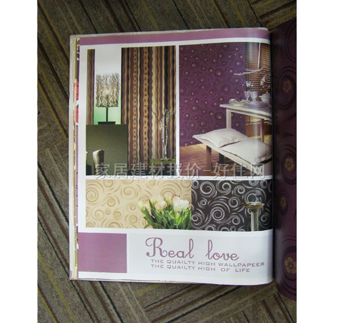 優(yōu)閣墻紙 現(xiàn)在風(fēng)格紫色小圈AR-6406 寬530mm×長(zhǎng)10米 幾何 紅色