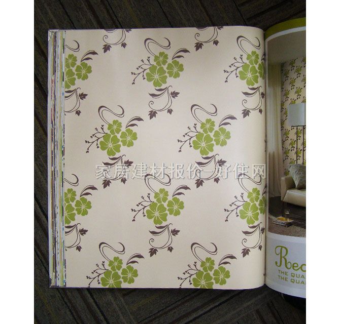 優(yōu)閣墻紙 田園風格綠色小花AR-6704 寬530mm×長10米 花 綠色