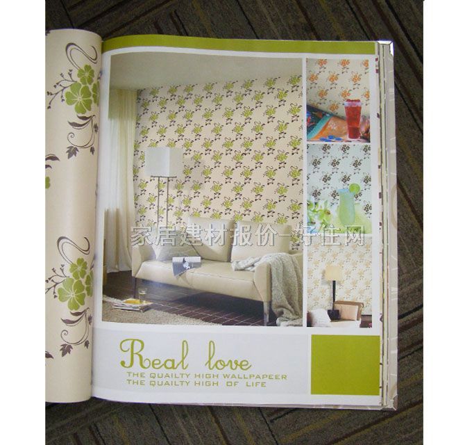 優(yōu)閣墻紙 田園風格綠色小花AR-6704 寬530mm×長10米 花 綠色