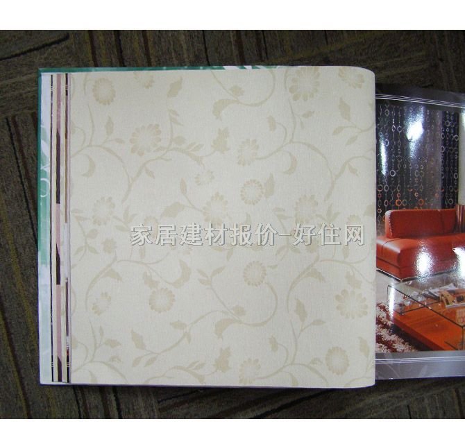 雷克薩斯墻紙 歐式風(fēng)格米白色小花Lx-20805 寬530mm×長10米 花 白色