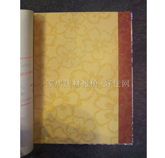 泰特墻紙 豪華風(fēng)格黃色花朵 寬530mm×長10米 花 黃色