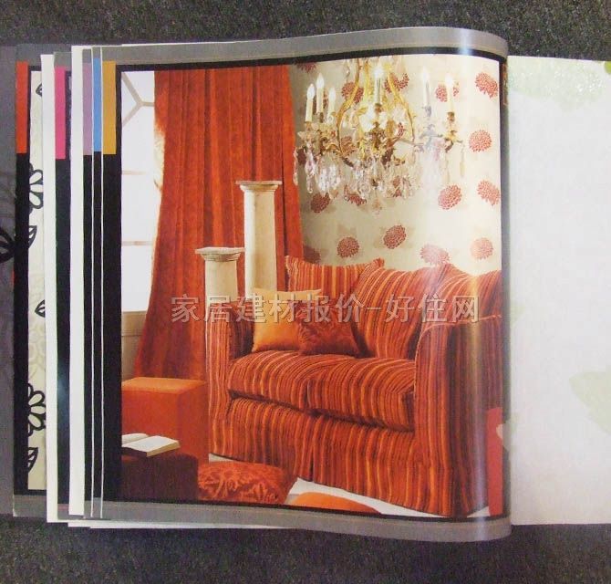 泰特墻紙 田園風(fēng)格綠色大花 1.38×50M 花 白色