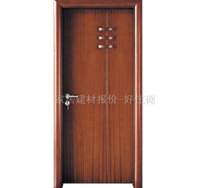 家寶原木實木門 黑胡桃JB-241B 2000×800mm