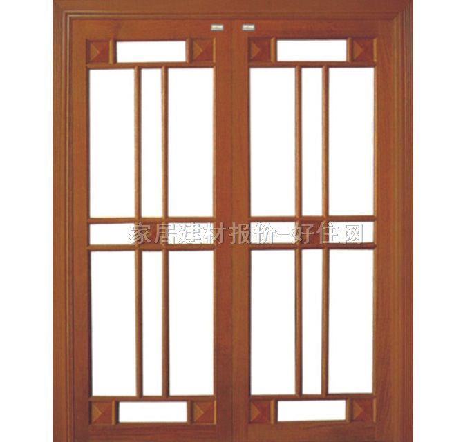 家寶原木實木門 推拉門紅櫻桃實木門 2100×1600mm