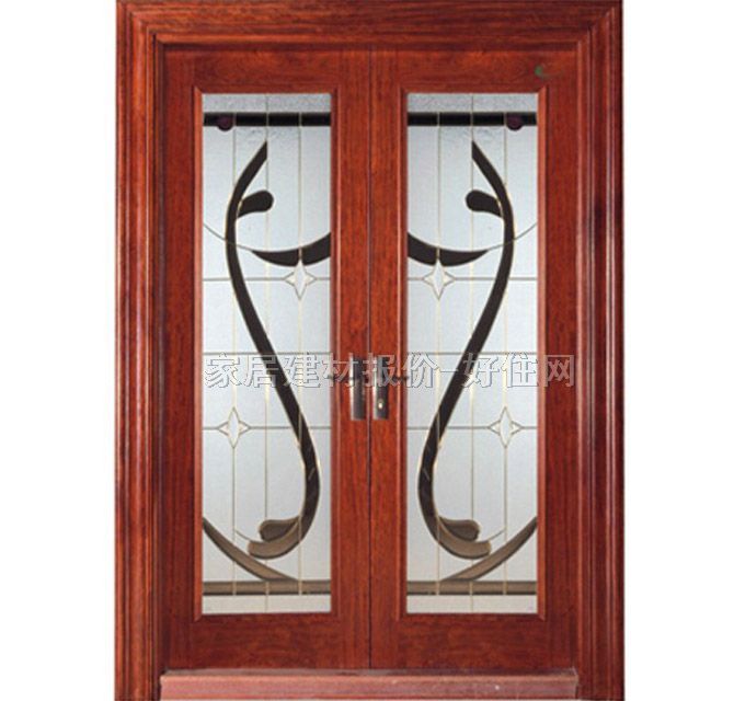 家寶原木實(shí)木門 沙比利JB-409D 2100×1600mm