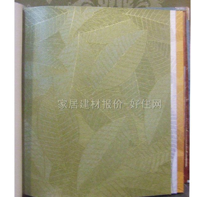 泰特墻紙 田園風格草綠色樹葉 50×1.3M 葉紋 綠色