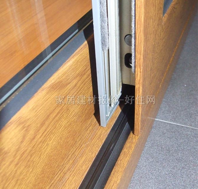 一米陽(yáng)光鋁合金門 推拉門單面覆膜 訂做