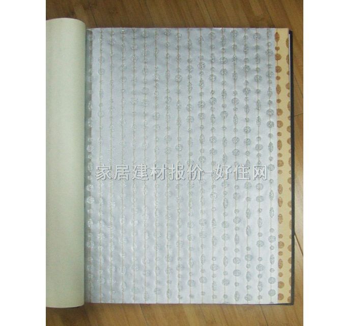 金田野墻紙 淡雅風(fēng)格淺藍(lán)仿珠簾花紋 寬530mm×長10米 花 灰色