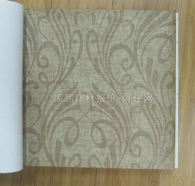 金田野墻紙 淡雅風(fēng)格咖啡色藤蔓花紋 1.37×27M 歐花 褐色