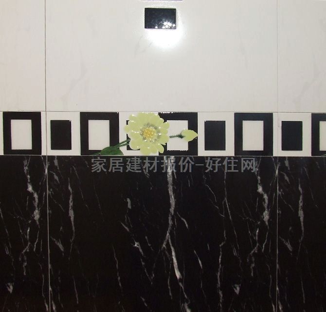 蒙娜麗莎墻面磚 拋光磚黑色紋理圖案碟韻石DJ2006BM 300mm× 450mm