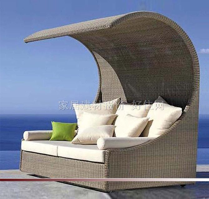 朗逸居藤竹床 奧蘭多編藤雙人大床 2300×2300×1600mm