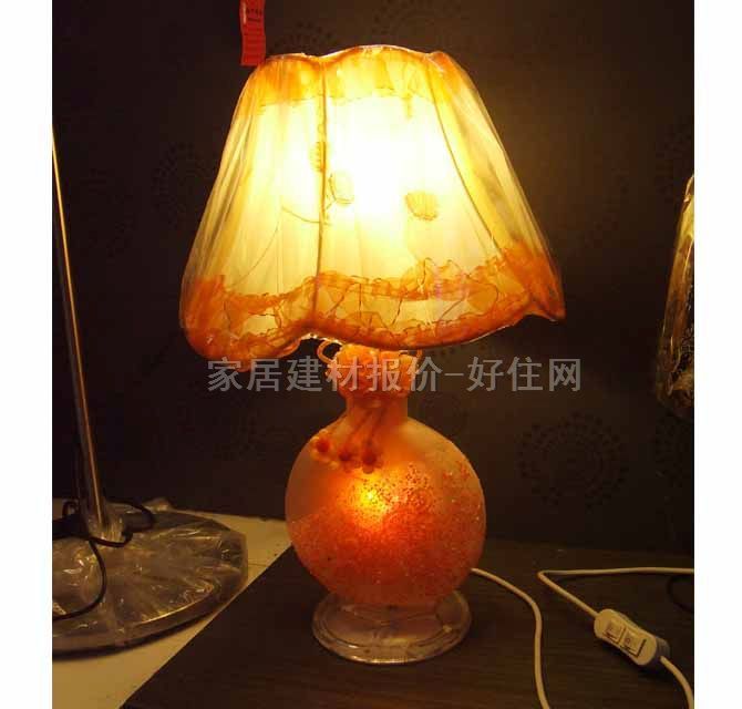 盛泰臺燈 81031 高未知cm 異國情調(diào) 布藝燈罩 玻璃燈架