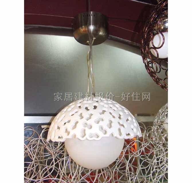 歐林吊燈 D6092/白 木質(zhì)燈架+磨砂玻璃燈罩 現(xiàn)代簡約風(fēng)格 Φ400mm 白色