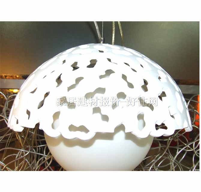 歐林吊燈 D6092/白 木質(zhì)燈架+磨砂玻璃燈罩 現(xiàn)代簡約風(fēng)格 Φ400mm 白色