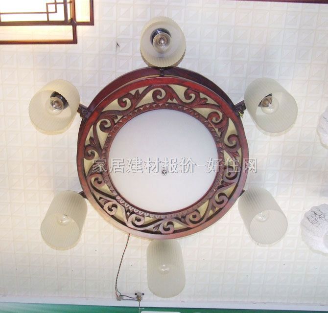 香山木吊燈 MD7-142 木質(zhì)燈架+磨砂玻璃燈罩 傳統(tǒng)復(fù)古風(fēng)格 H270×W760×760mm 白色