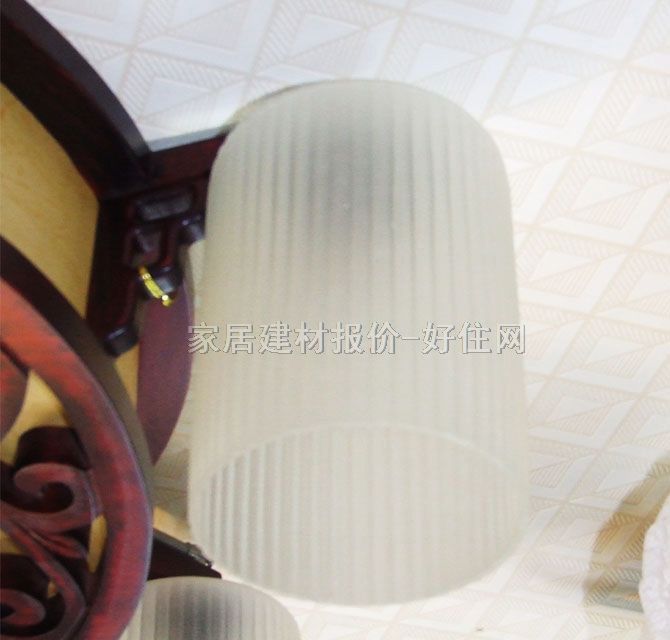 香山木吊燈 MD7-142 木質(zhì)燈架+磨砂玻璃燈罩 傳統(tǒng)復(fù)古風(fēng)格 H270×W760×760mm 白色