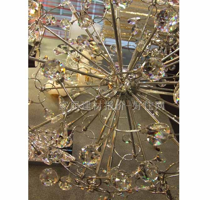 蘭色星空吊燈 383 金屬燈架+金屬燈罩 現(xiàn)代簡約風格 Φ580mm 白色