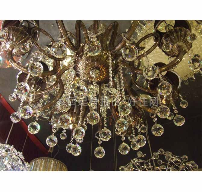 金沙吊燈 2009/8 金屬燈架+紗織燈罩 大型奢華式 Φ750mm 白色