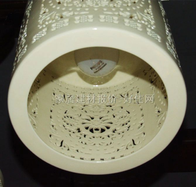 永隆達(dá)吊燈 8324-6 木質(zhì)燈架+陶瓷燈罩 民族風(fēng)式 1000×750×350mm 白色