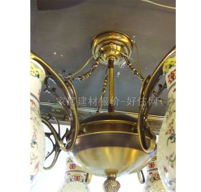 永隆達(dá)吊燈 8631-6 木質(zhì)燈架+陶瓷燈罩 民族風(fēng)式 Φ770×580mm 白色