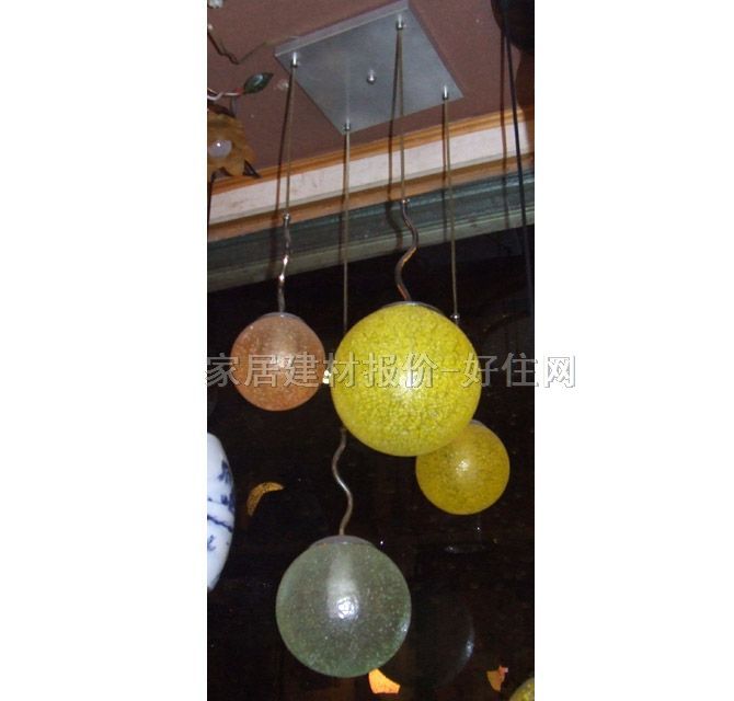 易美達吊燈 5182/4 金屬燈架+工藝玻璃燈罩 現(xiàn)代流行風格 300×300mm 彩色